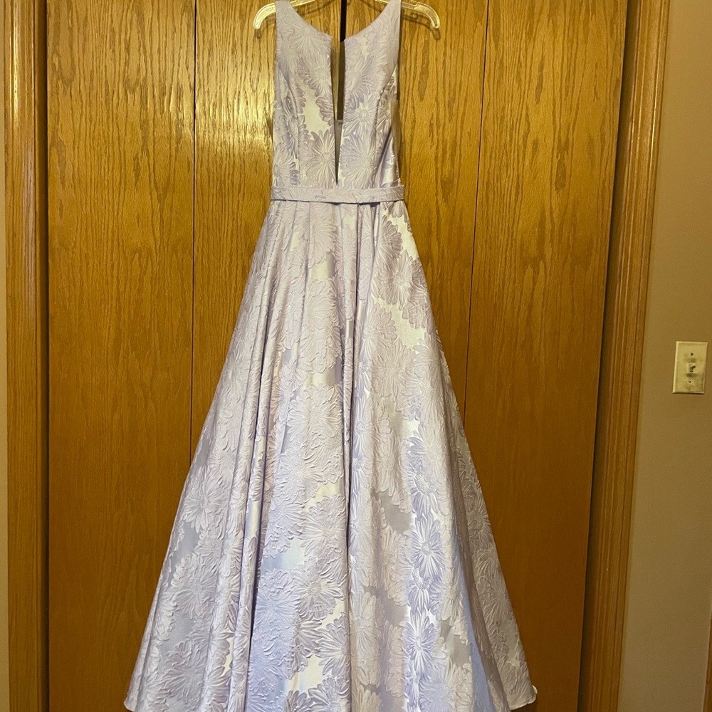 Sherri Hill Lavender Floral Prom Dress